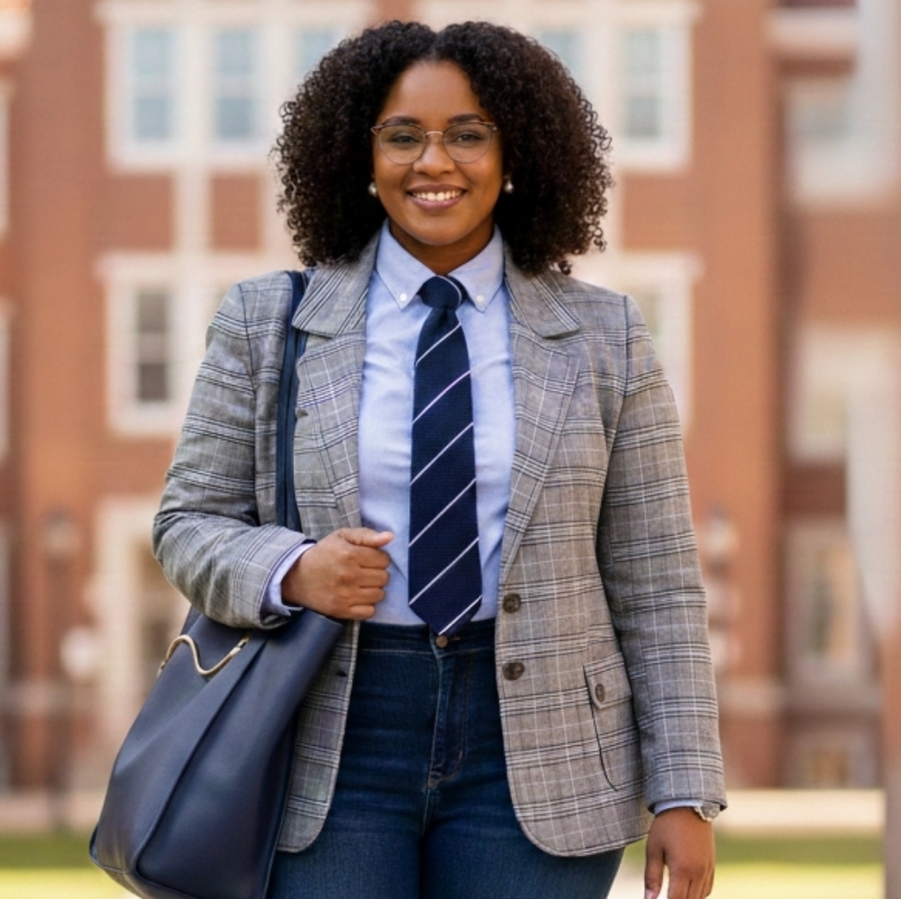 Addition Elle 18 Old Money Modern Contemporary Preppy Double Breasted Blazer